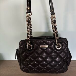 Kate Spade Black Quilted Leather Shoulder Bag